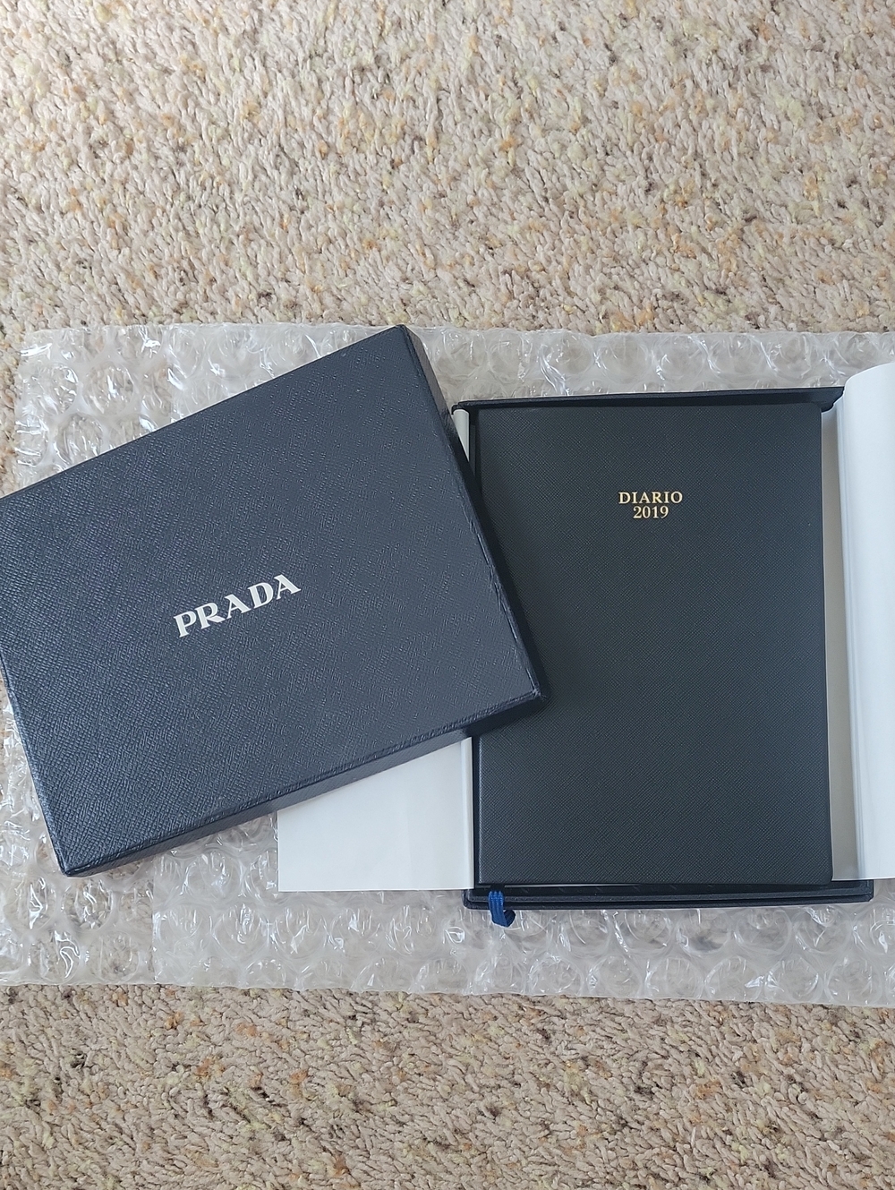 Prada Black Diary Notebook with Box